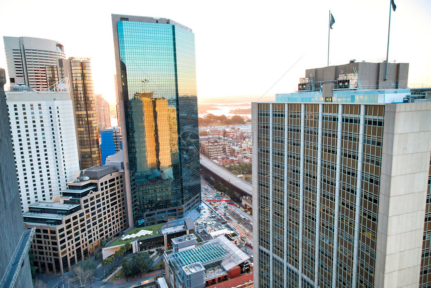 美国高的公寓悉尼市天线空中观察图片