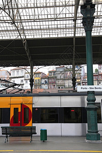 颜色铁路葡萄牙圣本托港市火车站欧洲图片