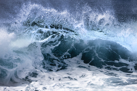冬季精选2013沿海黑色的洋波浪高清图片