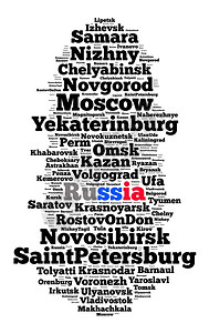 尼兹尼塔吉尔圣彼得堡基洛夫俄罗斯文词云概念的当地语区别尔哥罗德背景