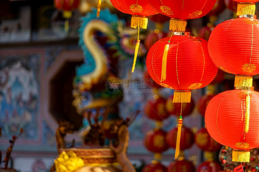 传统灯笼新年装饰图片