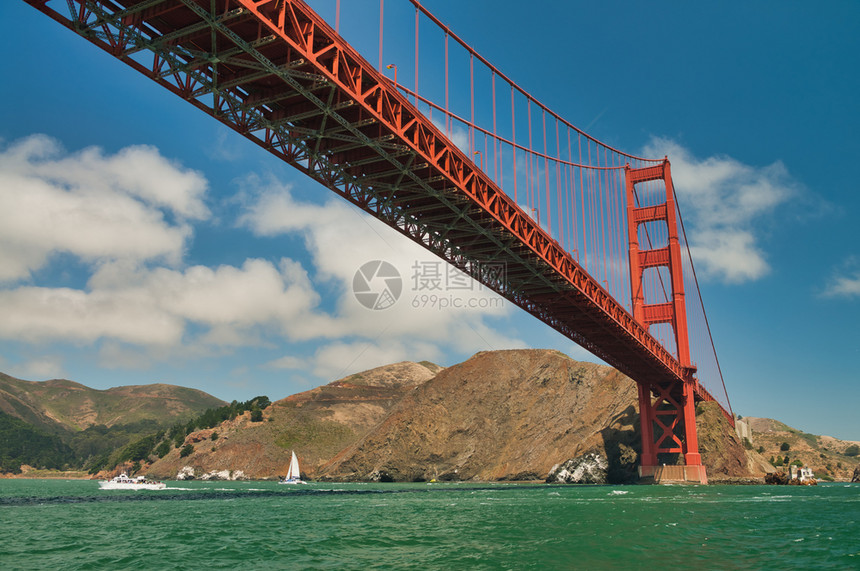旧金山门大桥在美丽的夏日金门大桥国际的场景城市图片