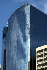 悉尼市现代办公楼悉尼市天空背景下的现代办公楼建筑造结构体材料图片