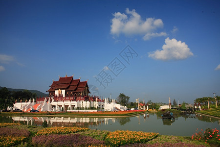 泰国清迈王陛下皇家花卉国际园艺博览会信仰雕塑弗洛拉图片