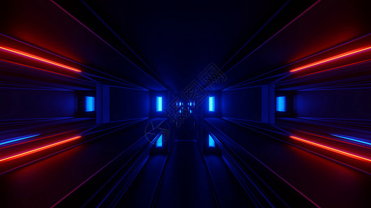 让阈值蓝光与红线连网络空间走廊4kuhd3d插图背景二维光闪烁阈值插图背景原来的墙窗玻璃设计图片