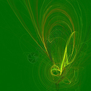 音乐笔记漩涡状绿色插图背景图片