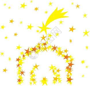 Manger 处理器宗教季节信仰黄色季节性星星高清图片