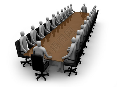 商务会议推介会讨论团队职员插图木板团体理事会公司计算机背景图片