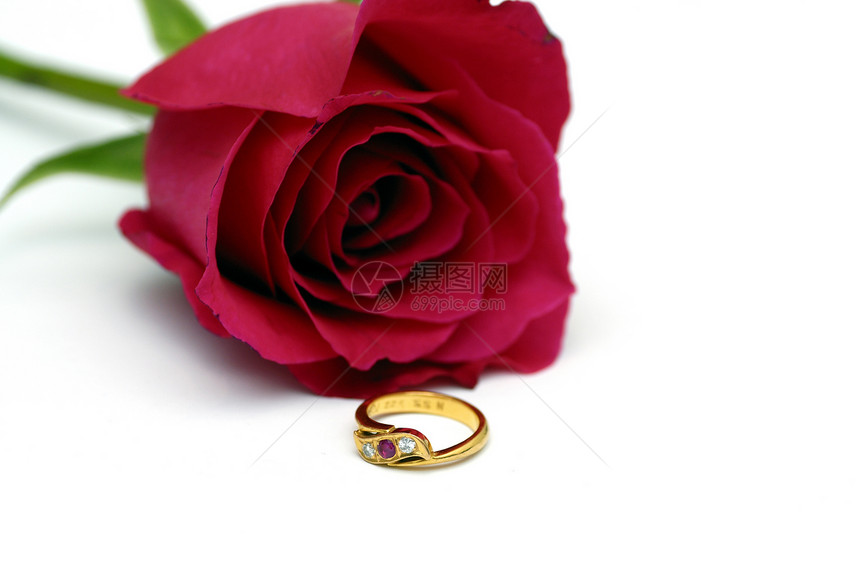 情人节快乐珠宝叶子乐队婚姻夫妻婚礼订婚戒指卡片金子图片
