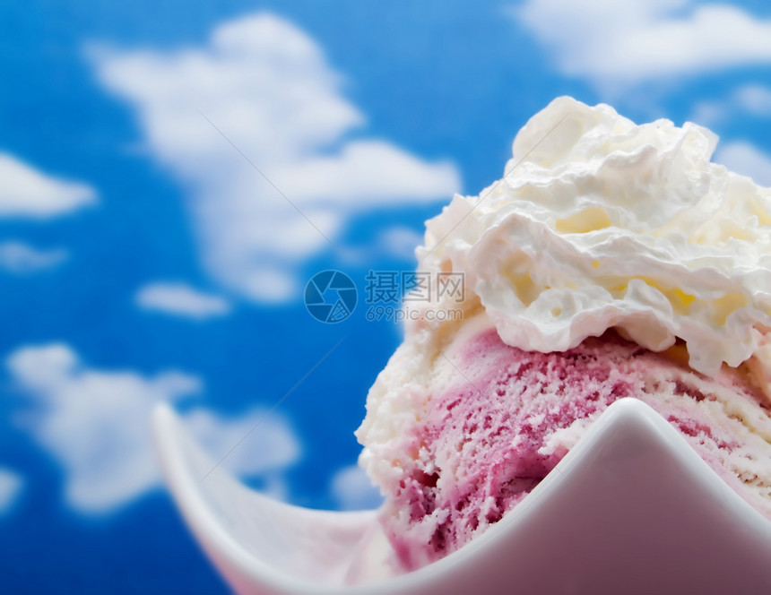 冰霜食谱小吃烹饪天空味道蓝色饮食粉色午餐食物图片