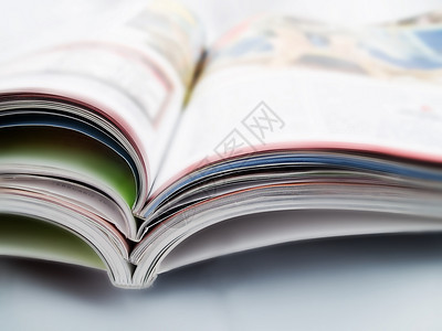 杂志出版白色图书文章阅读商业新闻业打印背景图片