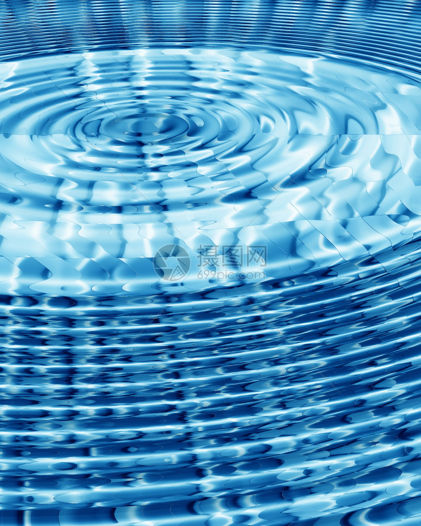 蓝水池插图图像计算机设计蓝色电脑艺术元素水银波浪图片