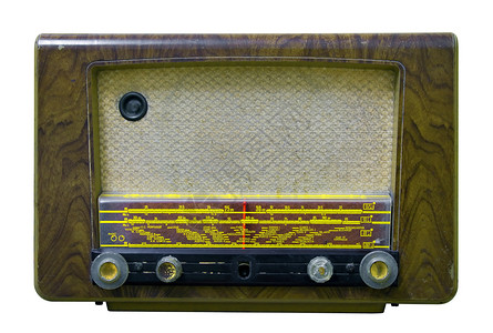 重要无线电台棕色复兴复古胶木风格收音机古董拨号背景图片