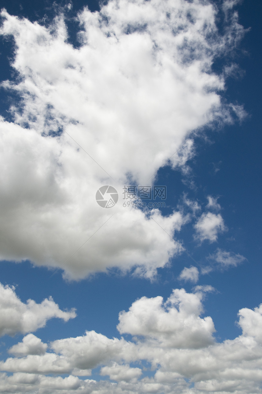 蓝天云白色积雨气象风景天气天空环境天堂图片