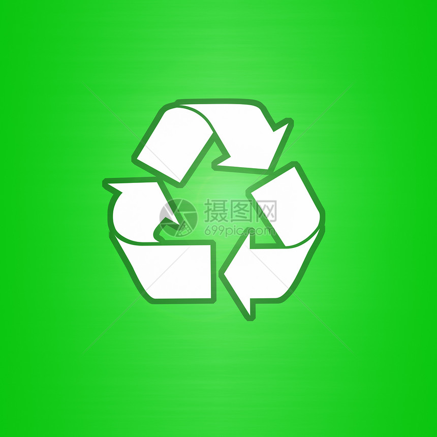 绿色再循环符号插图回收生态白色环境夹子地球全球图片