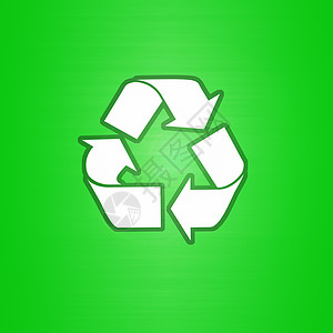 绿色再循环符号插图回收生态白色环境夹子地球全球背景图片