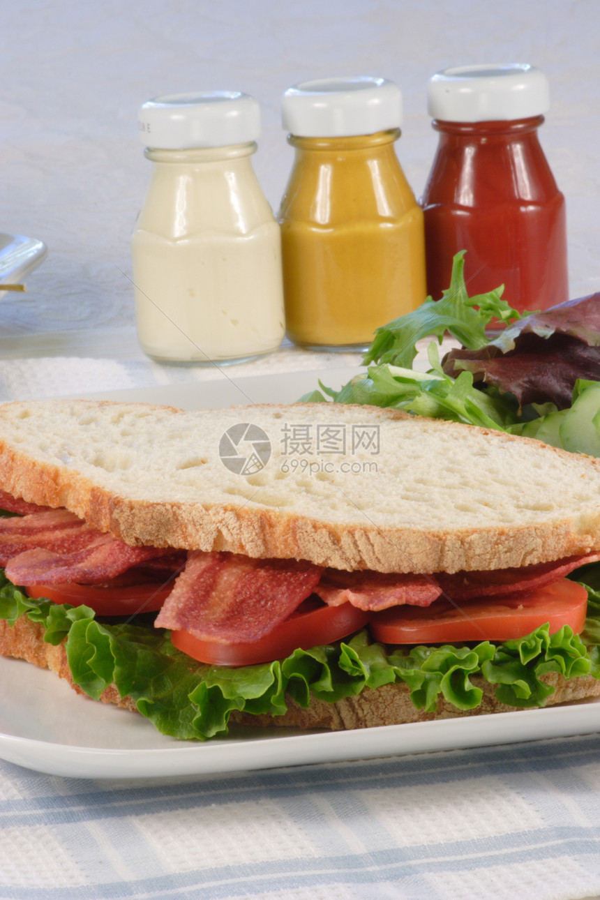 b 1 t 有机三明治火腿饮食餐饮小吃面包早餐午餐餐厅食物营养图片