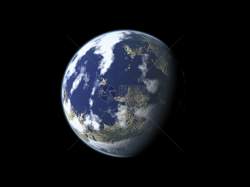 蓝色行星科学天文学星系天空黑色圆形地球插图图片