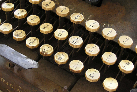 重力打字机字母棕色乡愁钥匙信件背景图片