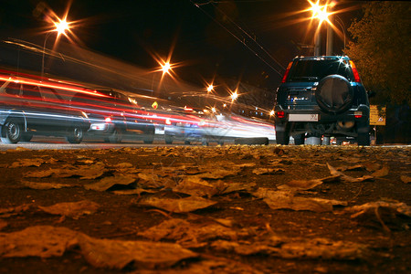 夜间路运动运输街道桌面墙纸背景图片