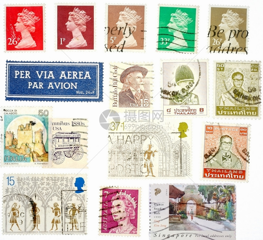 国际贵重邮票印章图片