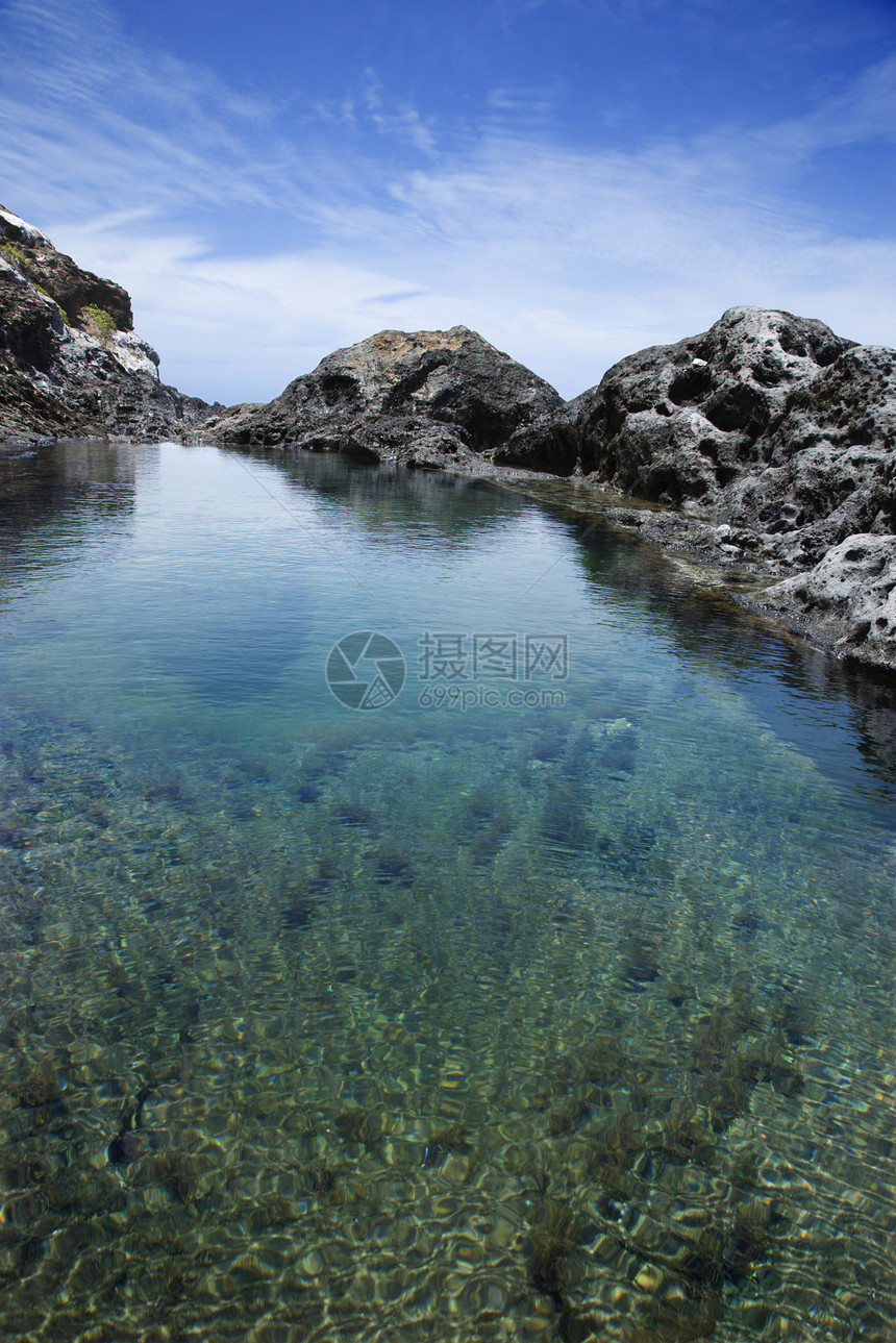 夏威夷毛伊的潮水游泳池潮汐池环境照片风景海洋海滩水池图片