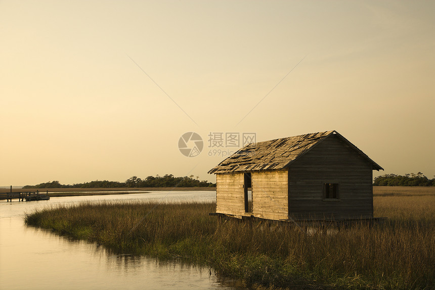 建筑在湿地沼泽水平旅行风景窝棚焦点进口照片沿海选择性假期图片