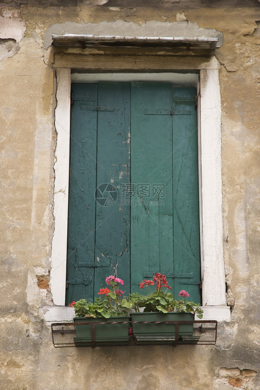 欧洲窗口快门窗户花箱窗盒建筑照片百叶窗假期建筑学旅行图片