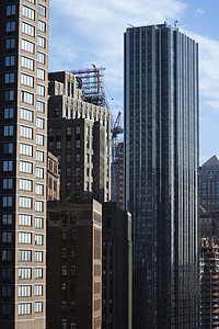 纽约市摩天大楼背景图片