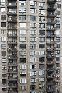 纽约市公寓楼背景图片