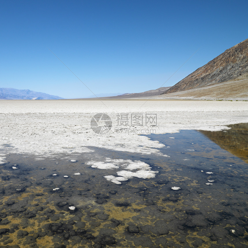 坏水盆地 死亡谷正方形恶水风景照片图片