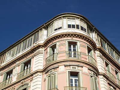 古普罗旺斯建筑建筑学建筑师阳台背景图片