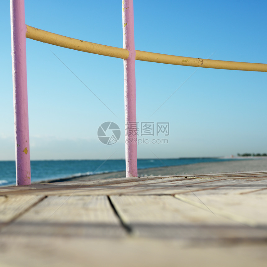 迈阿密救生塔装饰艺术旅行假期照片救生塔海滩沿海阳光海岸图片
