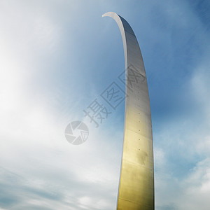 南非空军纪念馆空军纪念尖塔低角度对象军事纪念碑正方形照片工程建筑学不锈钢纪念碑背景