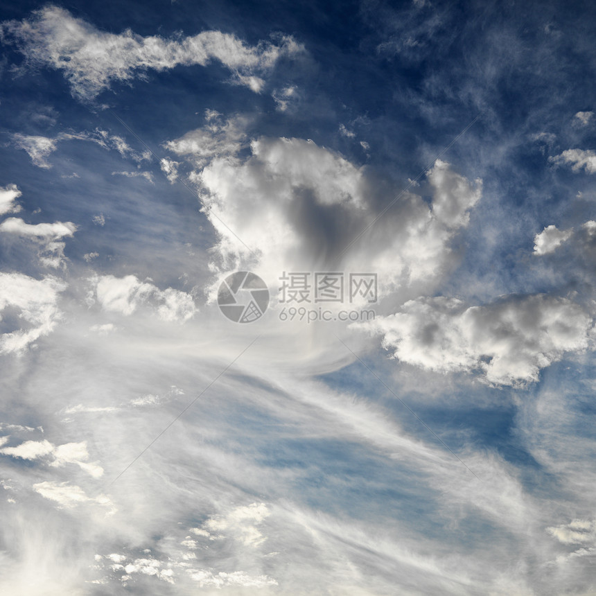 蓝天有云天气天堂正方形照片自然界气氛天空场景图片