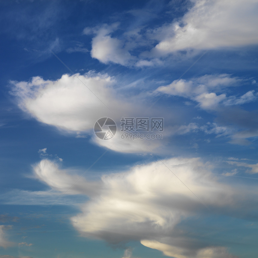 蓝天有云正方形天空照片自然界天气气氛场景天堂图片