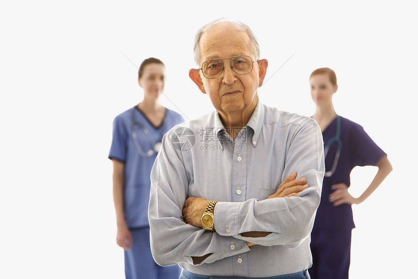 有医护人员的人水平男性照片女性病人男人医生老年人女士成年人图片