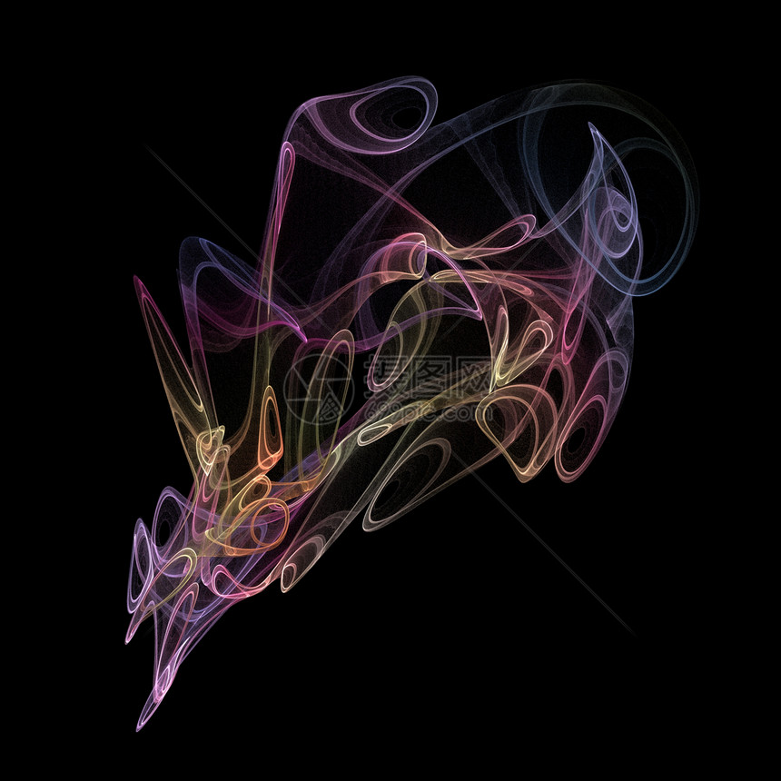 抽象的彩色背景海浪曲线墙纸插图漩涡弯曲学习电脑螺旋创造力图片