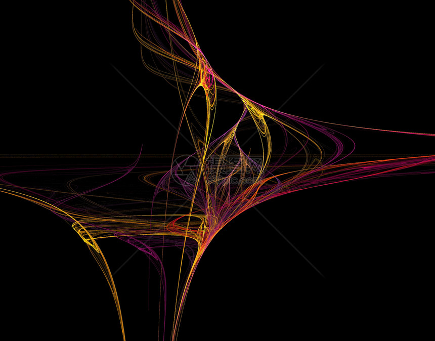 抽象分形背景漩涡状创造力火焰曲线头脑墙纸艺术螺旋电脑插图图片