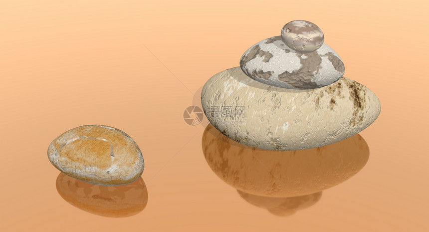 石块和堆叠的石块条纹石头沉思艺术休息鹅卵石大地艺术家福利矿物图片