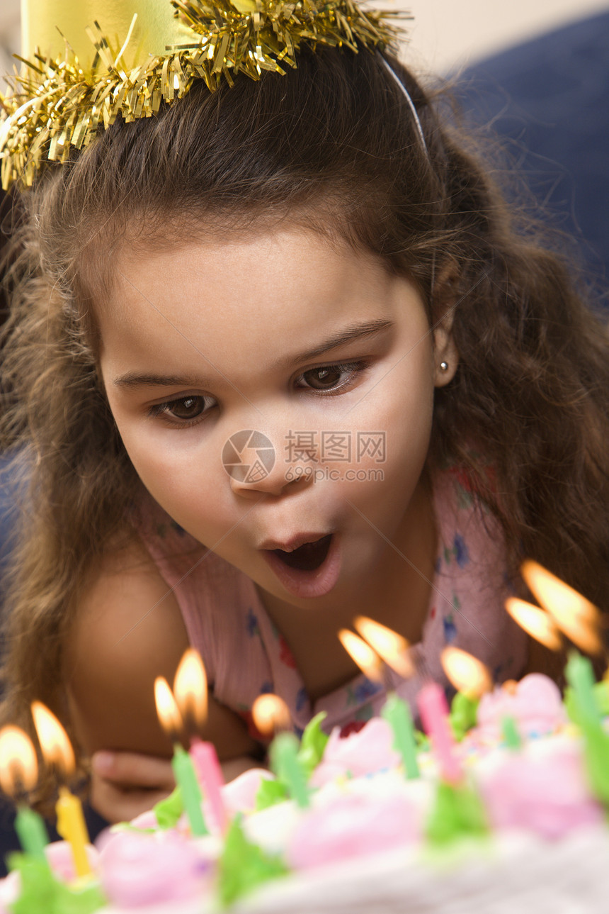 生日快乐女孩女儿礼物蜡烛场合里程碑帽子乐趣孩子蛋糕派对图片