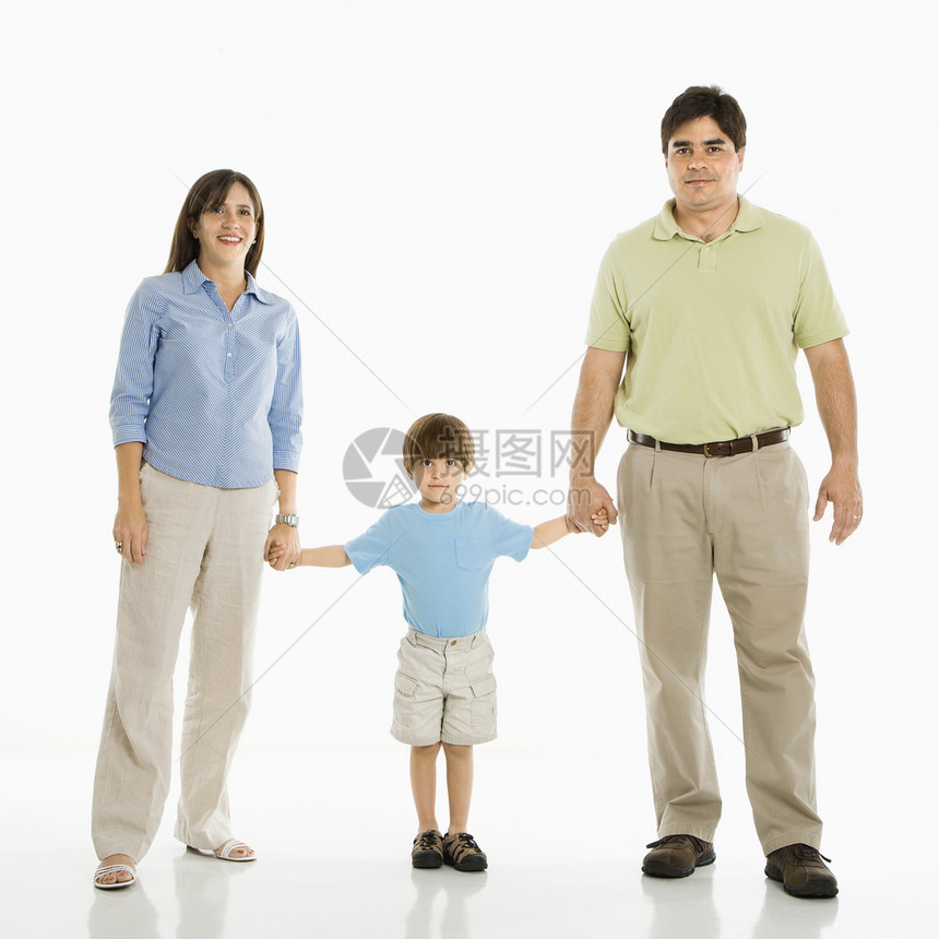 家庭握手男生母亲中年眼神工作室父亲儿子爸爸父母正方形图片
