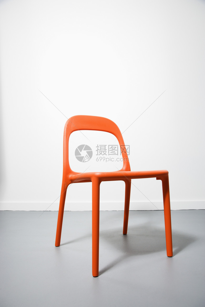 橙色的现代椅子图片