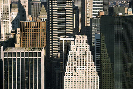 曼哈顿大楼照片风光建筑学景观城市水平旅行摩天大楼高角度旅游背景图片