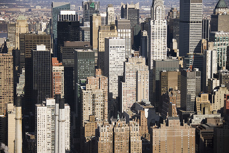 纽约州曼哈顿照片建筑旅游水平鸟瞰图风光旅行景观建筑物高角度背景图片