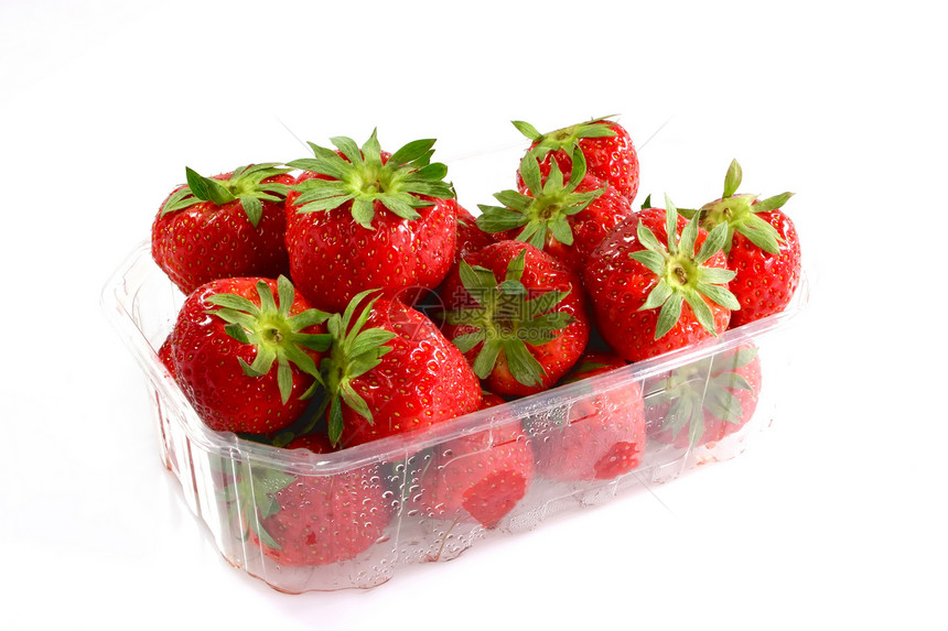 草莓盒食物饮食盒子维生素甜点水果塑料营养红色图片