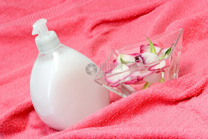 卫生玫瑰肥皂材料清洁度护理女性化浴室织物纺织品香味图片