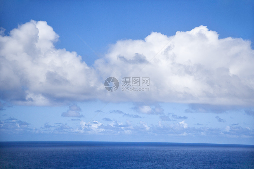 太平洋和天空照片海景地平线风景海洋图片