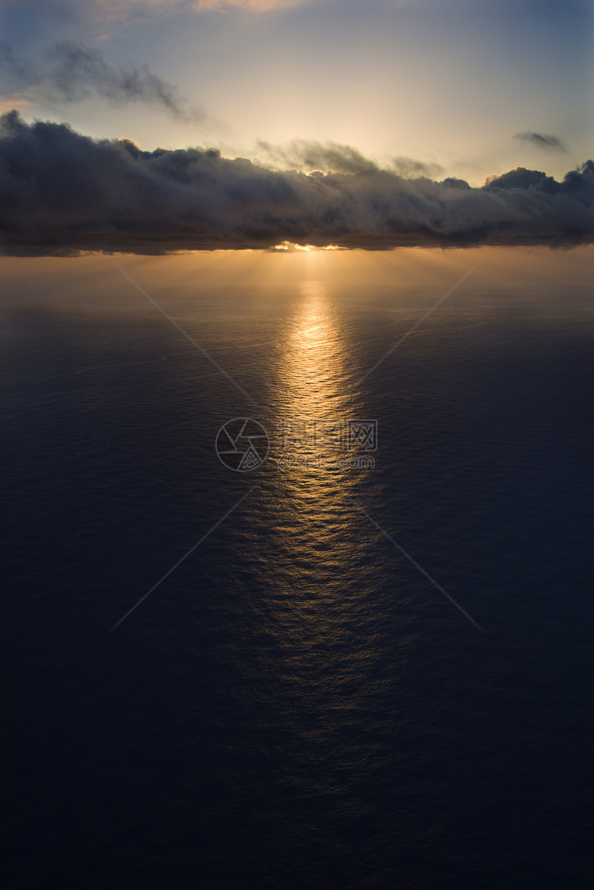 太平洋海洋日落旅行视图照片反射风景自然界海景假期旅游天线图片