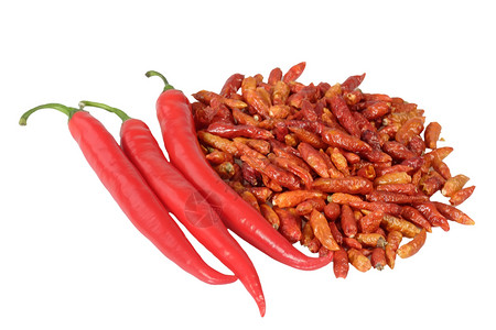 热辣椒香料植物红色食物花园蔬菜营养背景图片